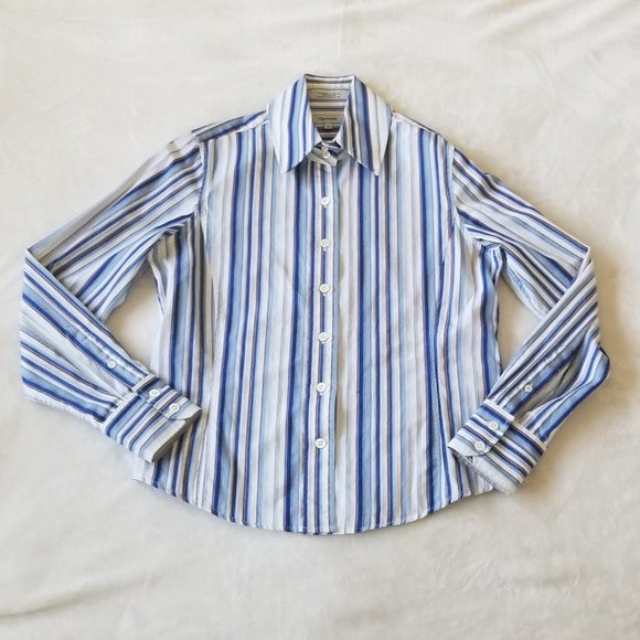 Faconnable Tops - Faconnable Womens XS Vintage Wing Collar Shirt